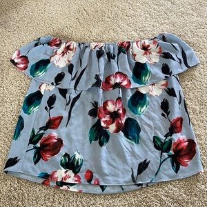 Floral Off the Shoulder Blouse